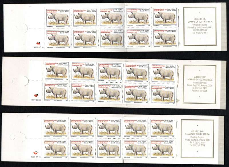RSA selection of (x3) rhino booklets - mint and complete - as per scans.