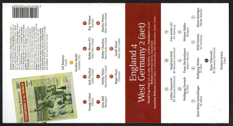 GB 2006 World Cup winners mint presentation pack no 384  as per scans.