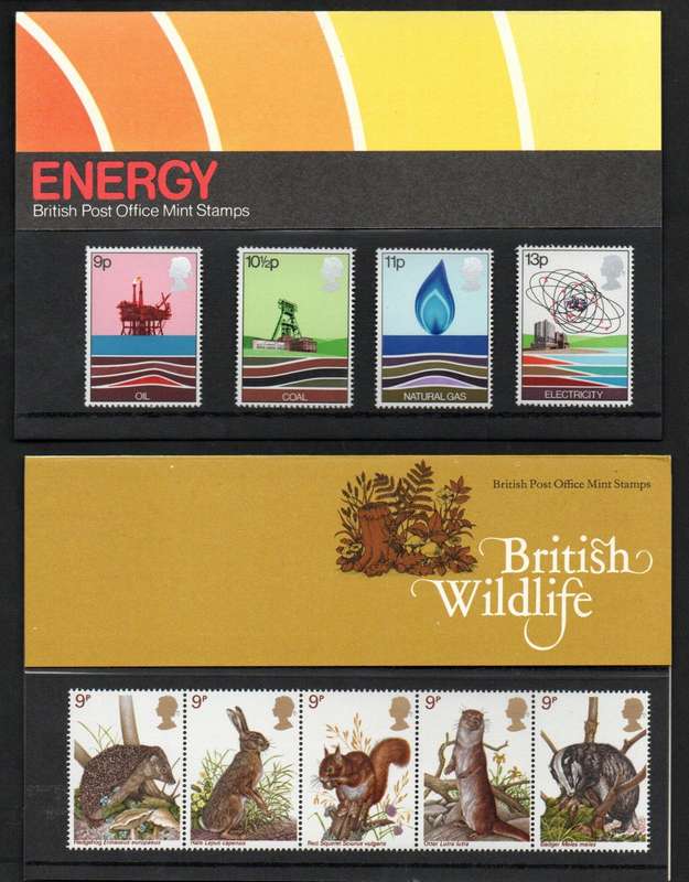 GB selection of (x10) mint presentation packs - as per scans - good value