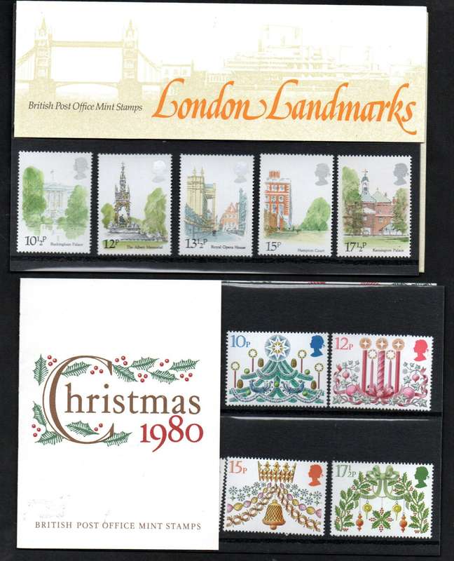 GB selection of (x10) mint presentation packs - as per scans - good value