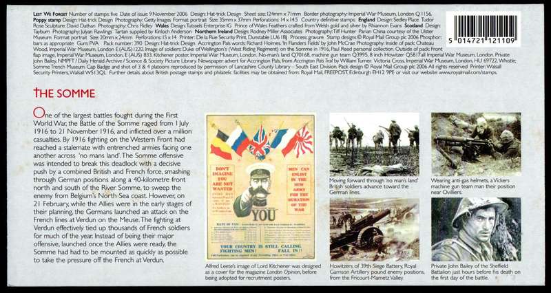 GB 2006 Lest We Forget presentation pack no 390.