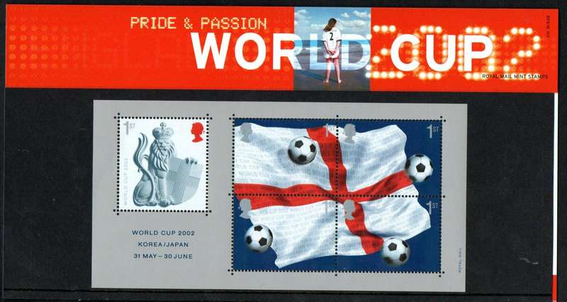 GB 2002 World Cup football championship, Japan and Korea mint presentation pack no 335.