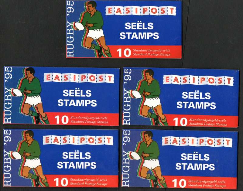 RSA 1995 Rugby World Cup (X10) booklets mint + complete  CV R1000.