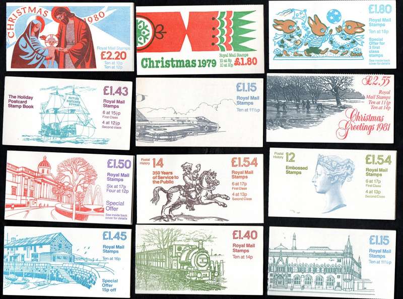 GB clearance of (x62) mint and complete booklets - as per scans - good value lot.