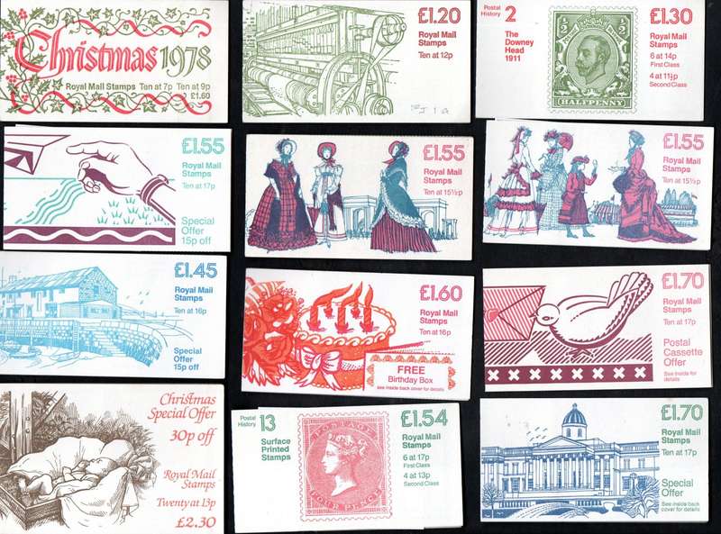 GB clearance of (x62) mint and complete booklets - as per scans - good value lot.