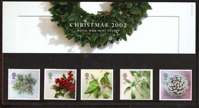 GB 2002 Christmas mint presentation pack no 349.