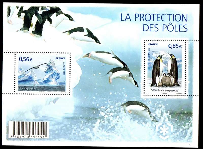 France 2009 Preserve polar regions and glaciers (birds) umm msheet - SGMS4595.