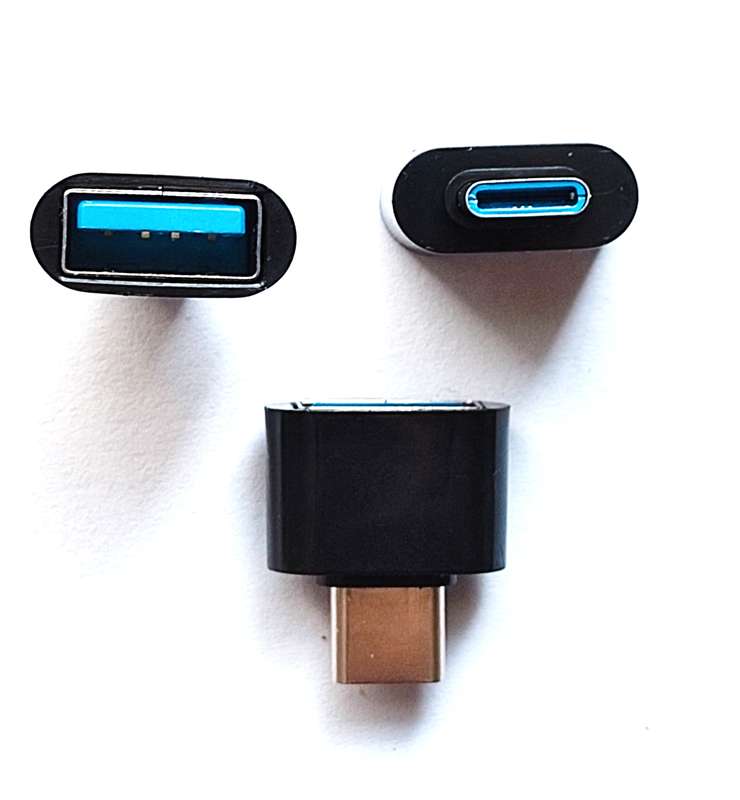 USB to TYPE C adapter - BLACK