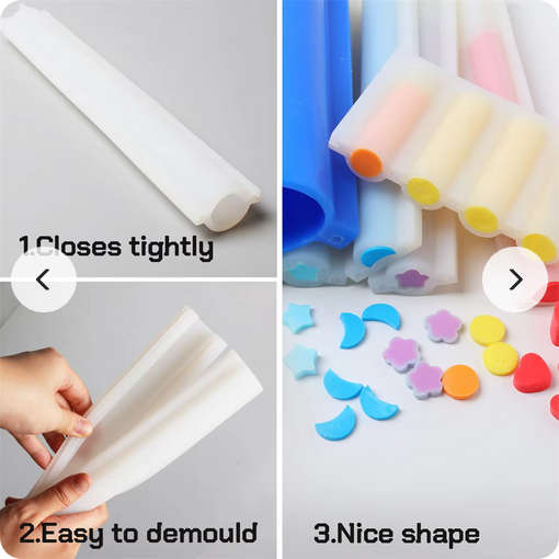 Silicone embed tube for soaps: FullMoon / Circle
