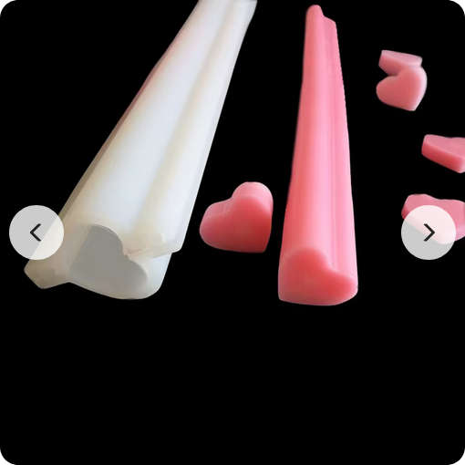 Silicone embed tube for soaps: Heart
