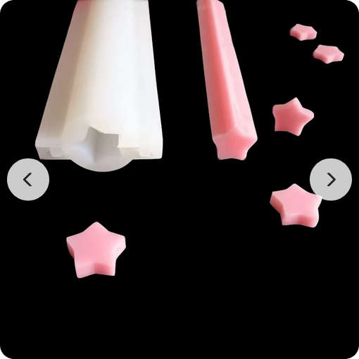 Silicone embed tube for soaps: Star