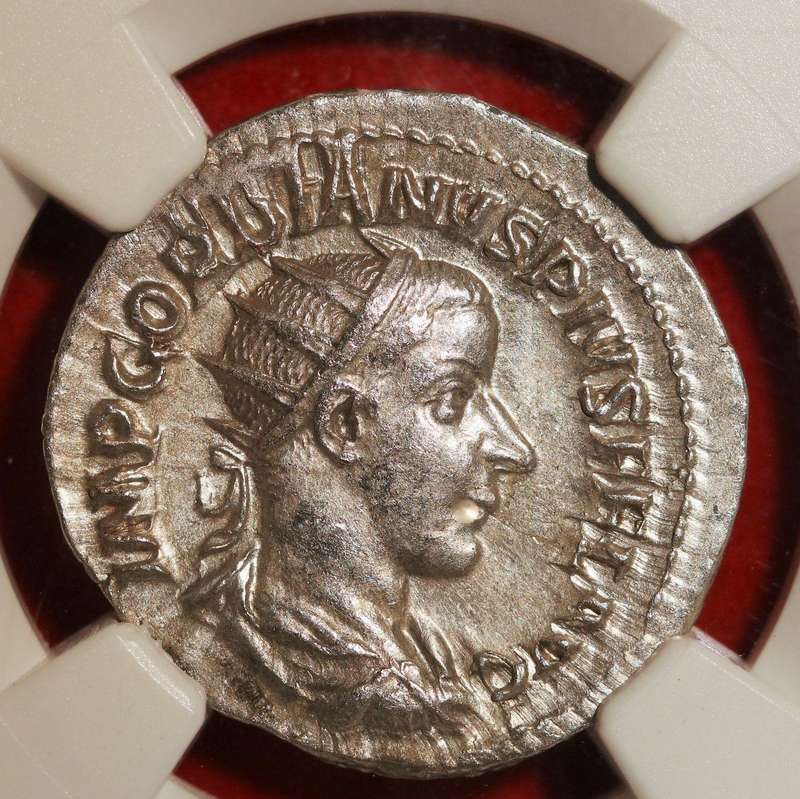 Gordian III (AD 238-244). AR antoninianus. NGC Choice AU Rome