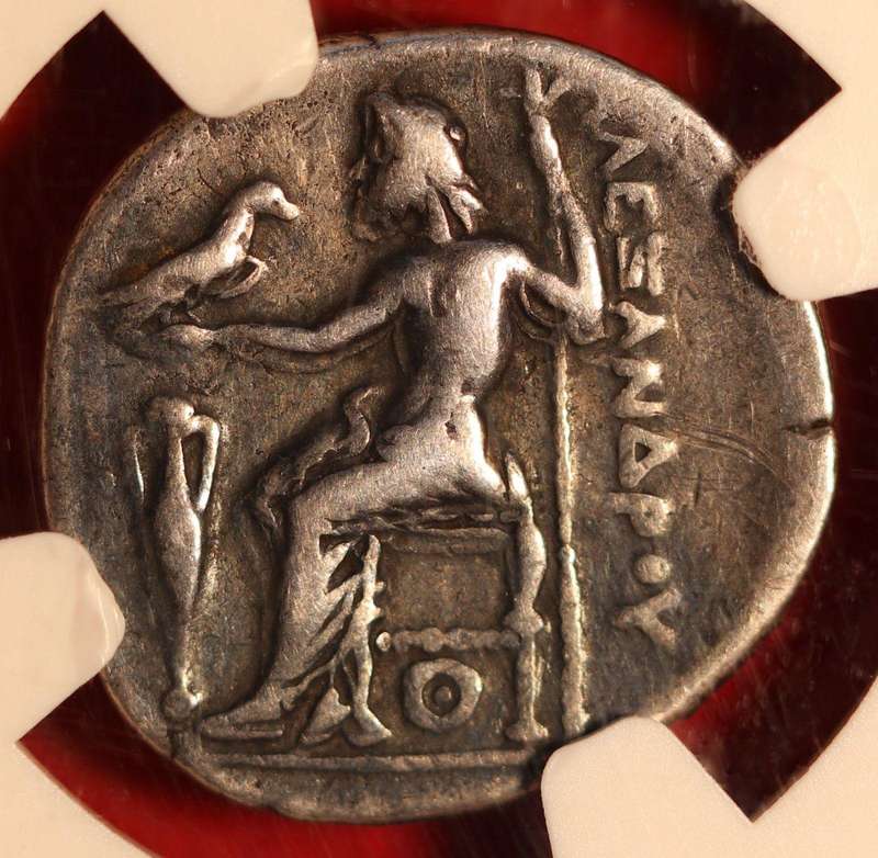 AR Drachm NGC Certified VF Alexander III Kings of Macedon