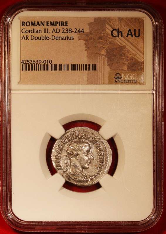 Gordian III (AD 238-244). AR antoninianus. NGC Choice AU Rome
