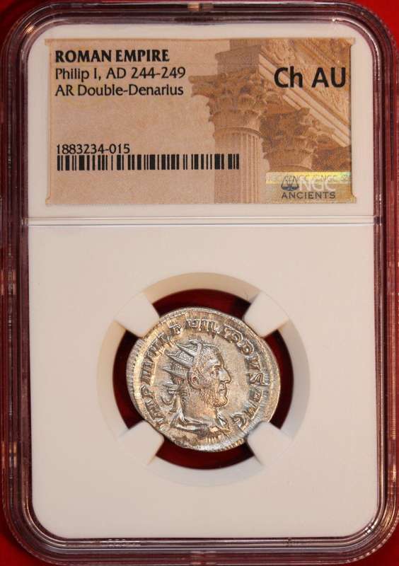 Philip I (AD 244-249). AR antoninianus. NGC Choice AU. Rome