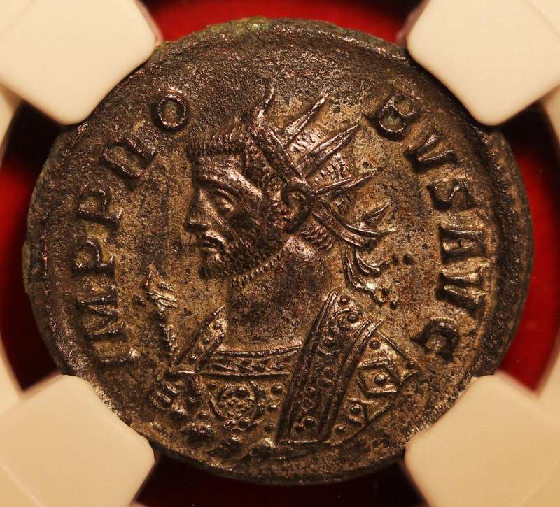 BI Antoninianus Probus BI NGC CH AU Certified Silvering
