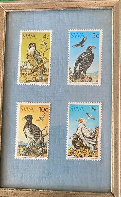 SET OF SOUTH WEST AFRICA BIRD STAMPS 1975