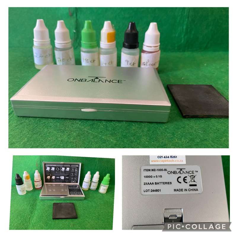 HIGH PERFORMANCE DIGITAL SCALE AND METAL TESTING KIT
