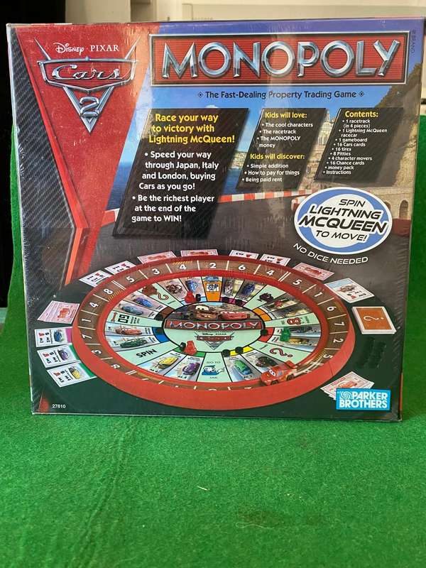 ORIGINAL DISNEY CARS MONOPOLY