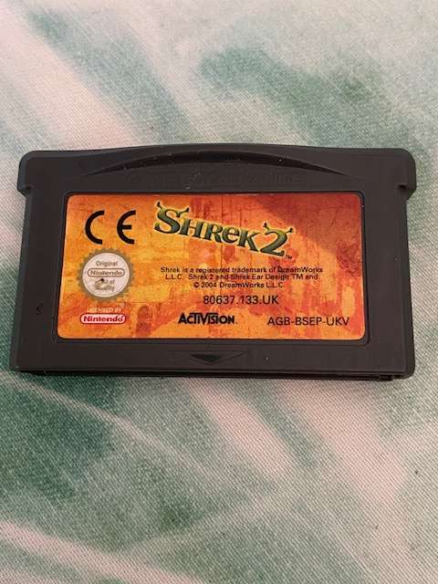 GAME BOY ADVANCED SHREK 2 GAME