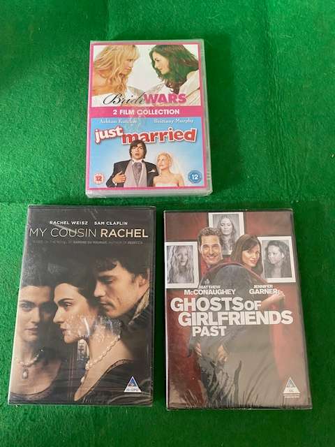 DVD SET OF 3 MOVIES BRIDE WARS/JUST MARRIED AND TWO MORE