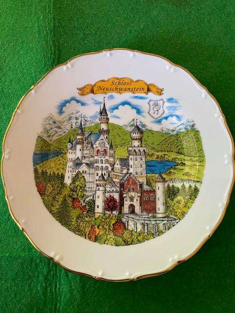 19cm Wall Plate from Neuswhanstein Castle Germany