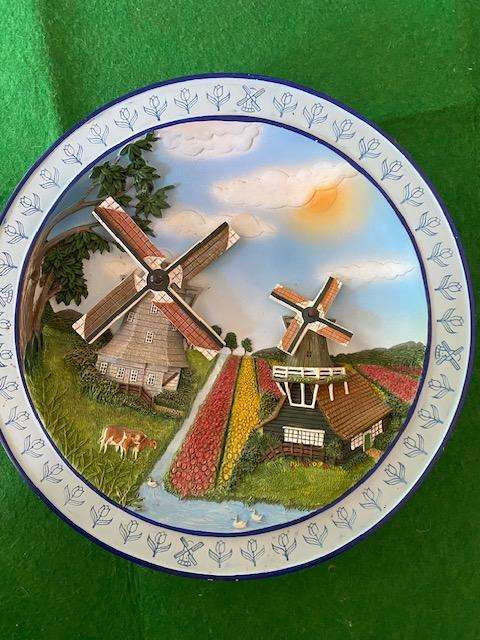 21cm Limited Edition Dutch Windmill Plate