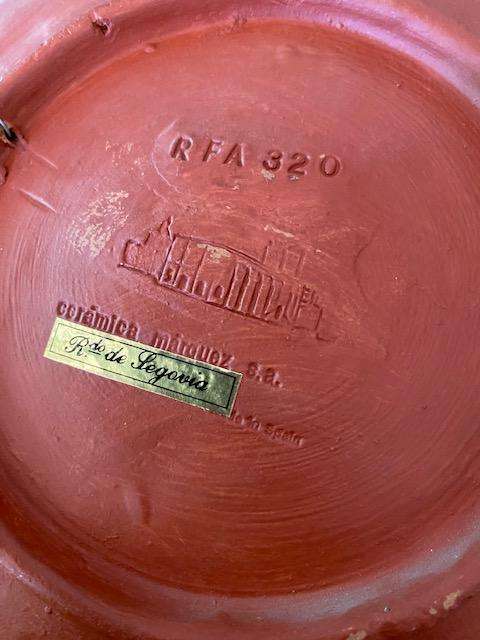 25 cm  Vintage 1970 Ceramic La Marques  Wall Plate from Segovia Spain