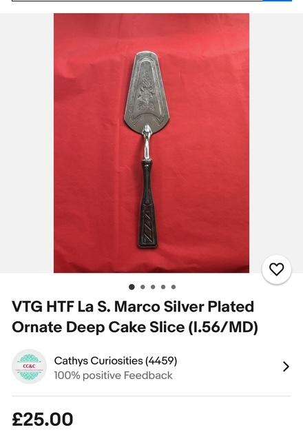 Silver Plated Cake Server