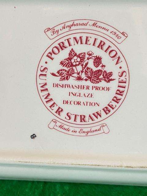 ANTIQUE PORTMEIRION  BUTTERDISH AND SALT & PEPPER
