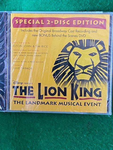 THE LION KING ORIGINAL BROADWAY CAST RECORDING PLUS BEHIND THE SCENES DVD