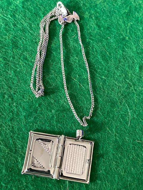 925 SILVER MINI BOOK LOCKET PENDANT  CAN BE ENGRAVED
