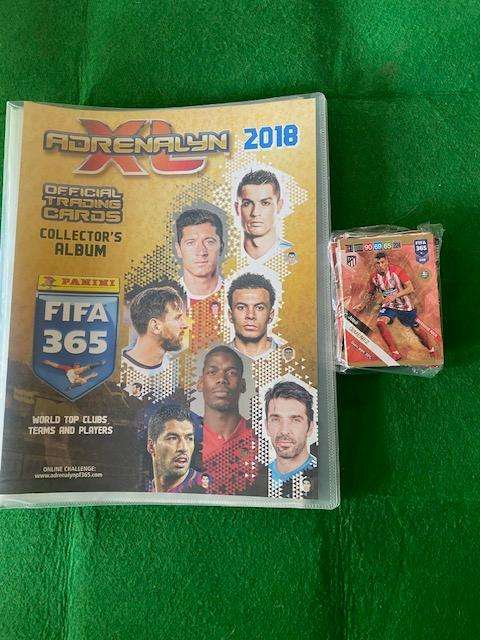 PANNII  FIFA 365 COLLECTORS BINDER AND  67 CARDS 2018