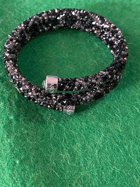 SWAROVSKI BLACK STARDUST WRAP BRACELET