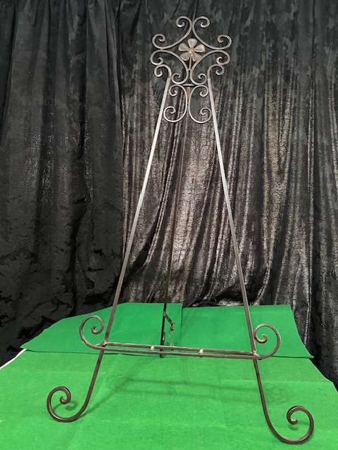 ANTIQUE LOOK METAL EASEL ART 1020MM