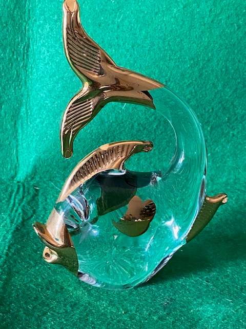 FRANCO MORETTI MURANO   GLASS FISH SCULPTURE VINTAGE