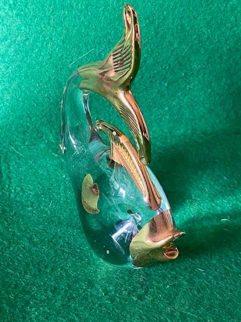 FRANCO MORETTI MURANO   GLASS FISH SCULPTURE VINTAGE