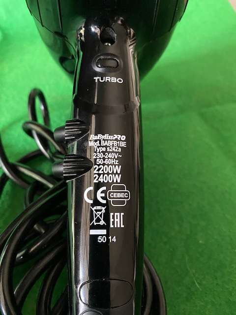 BaByliss 220. ITALIA BRAVA PROFESSIONAL HAIRDRYER LIKE NEW NO NOZZLE