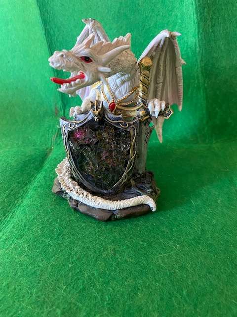 CERAMIC FANTASY SNOWDRAGON ORNAMENT