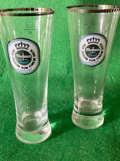 IMPORTED GERMAN BEER  GLASSES SET OF 4