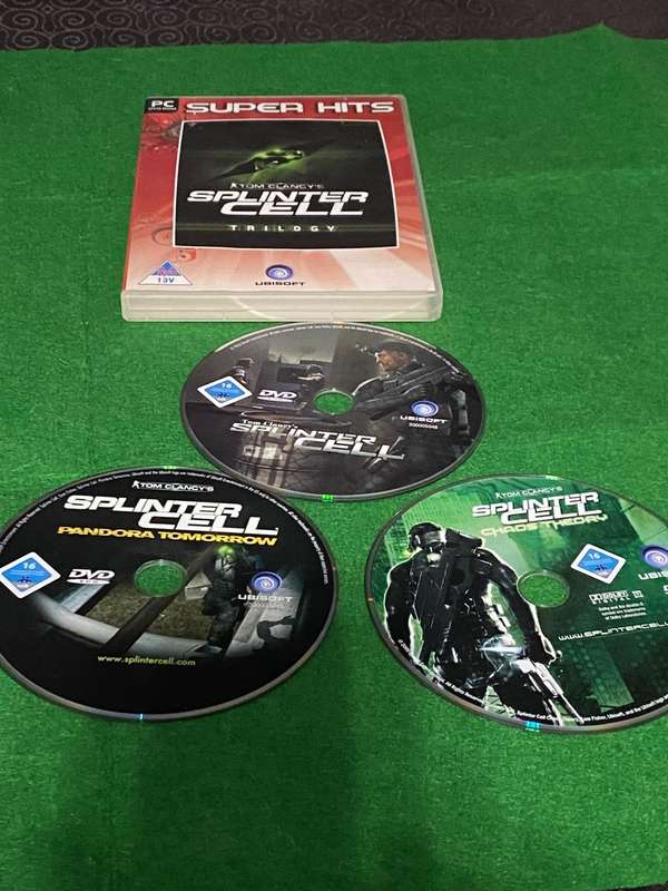 Splinter Cell PC Game 3 discs
