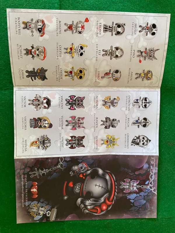 FRIGHTLINGS UK SOLID SILVER CHARM AND BRACELET
