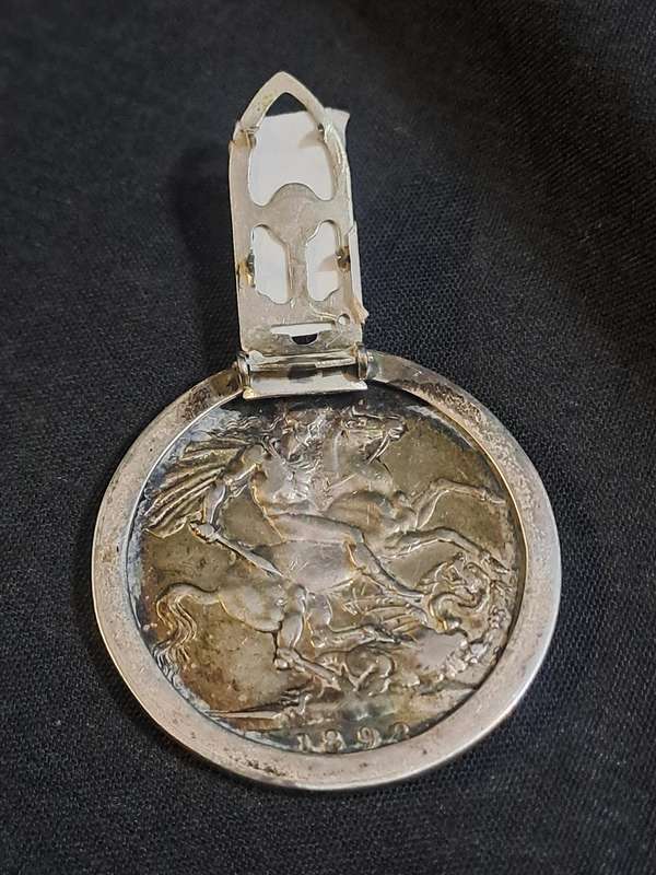 British silver crown 1898