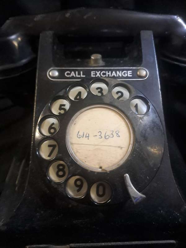Bakelite call exchange phone
