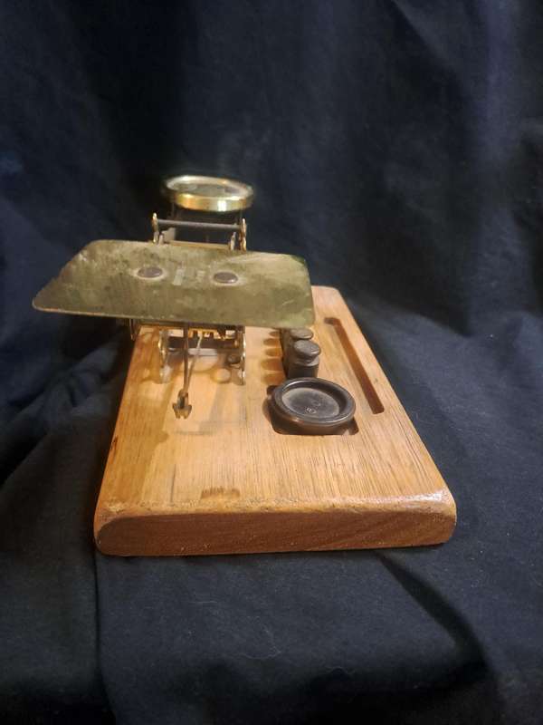 Antique brass postage scale