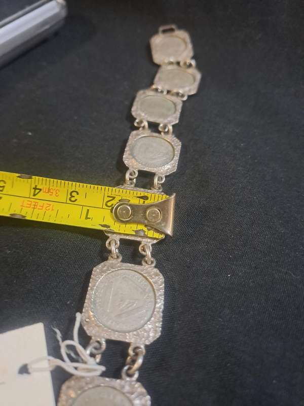 Tickey 3d coin bracelet
