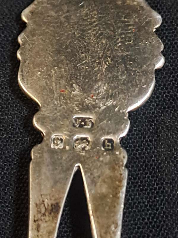 Antique silver shooting spoon hallmarked
