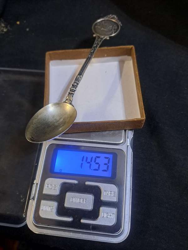 Antique silver hallmarked Shooting spoon