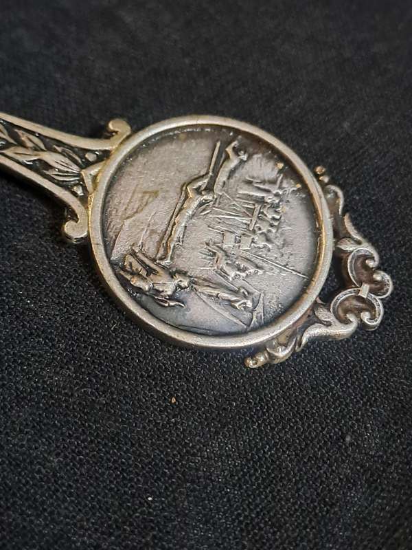 Antique silver hallmarked Shooting spoon