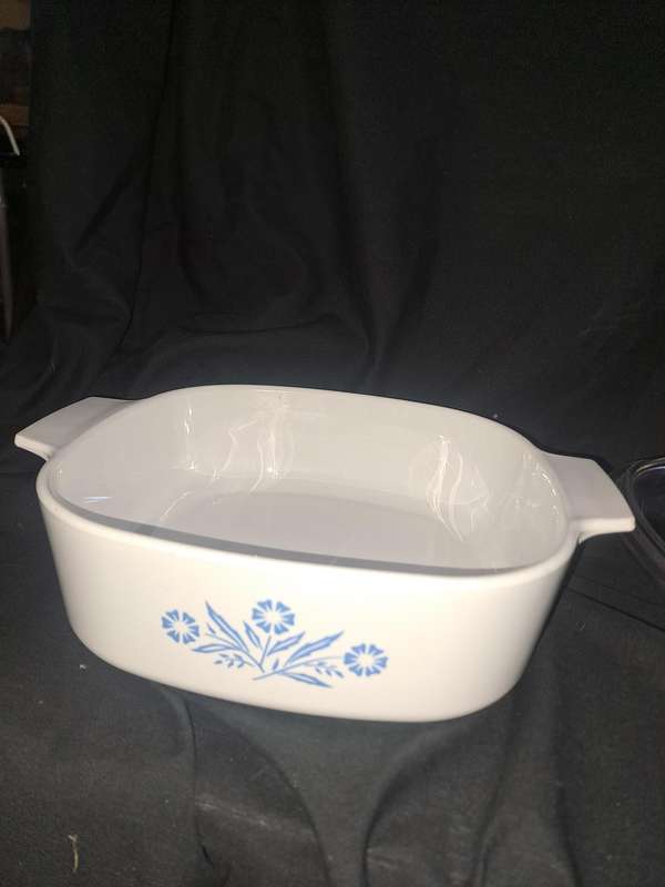 Vintage corning ware bule cornflower